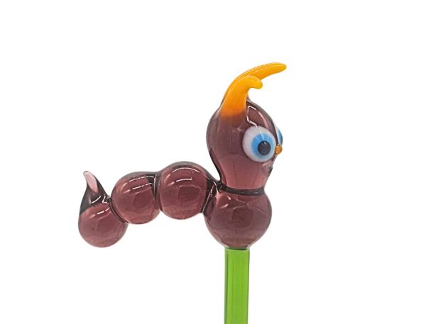 Pflanzenstecker, Raupe (lila)
